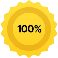 Selo 100% de garantia de 365 dias